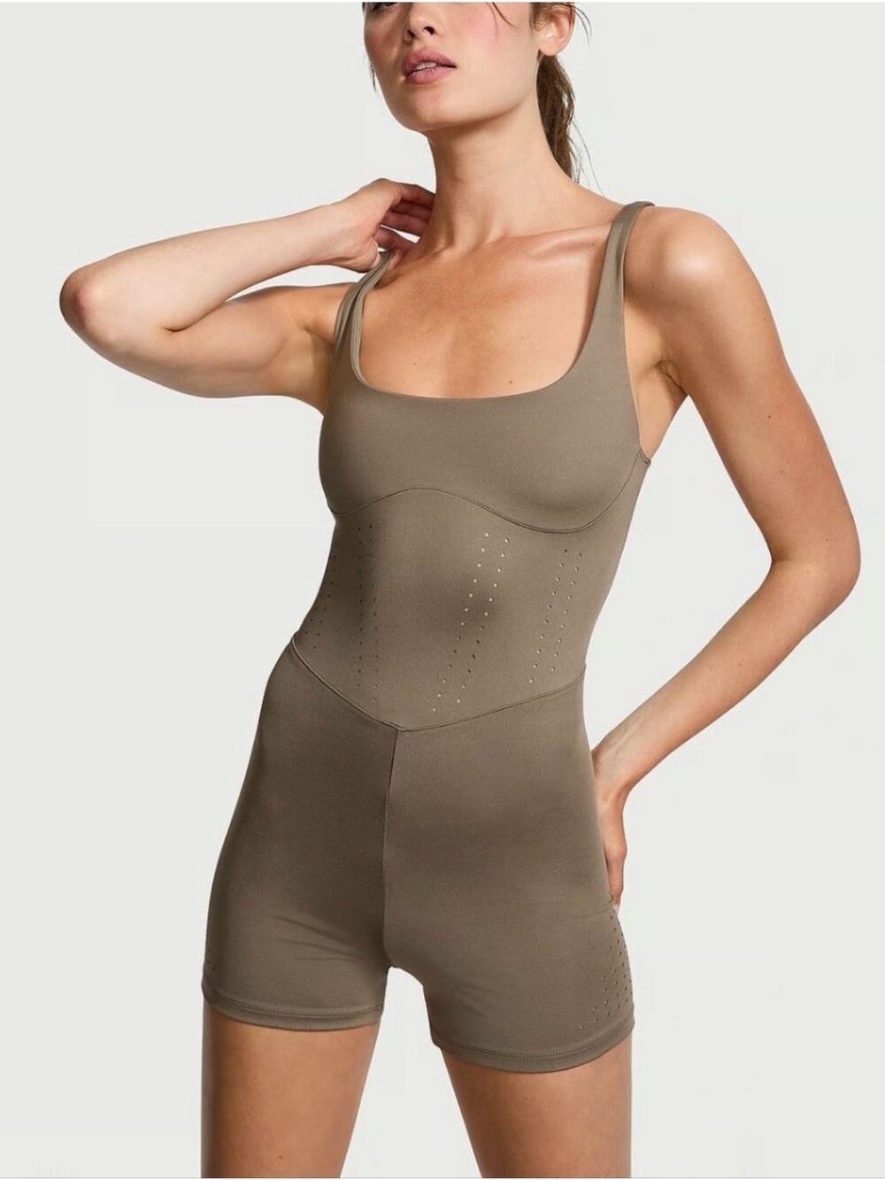 VICTORIA'S SECRET
Vsx Vs Essential Perforated Short Onesie